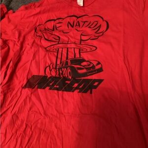 Man v Food Red NASCAR Graphic T-Shirt